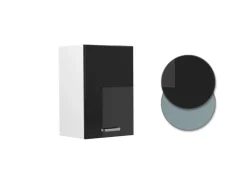Vicco Hängeschrank R-Line Hängender Küchenschrank Schwarz Hochglanz/Weiß 40 cm