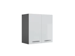 Vicco Hängeschrank R-Line Hängender Küchenschrank Weiß Hochglanz/Anthrazit 60 cm