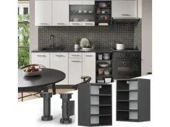 Vicco Hängeschrank R-Line Offener Küchenschrank Anthrazit/Anthrazit 40 cm