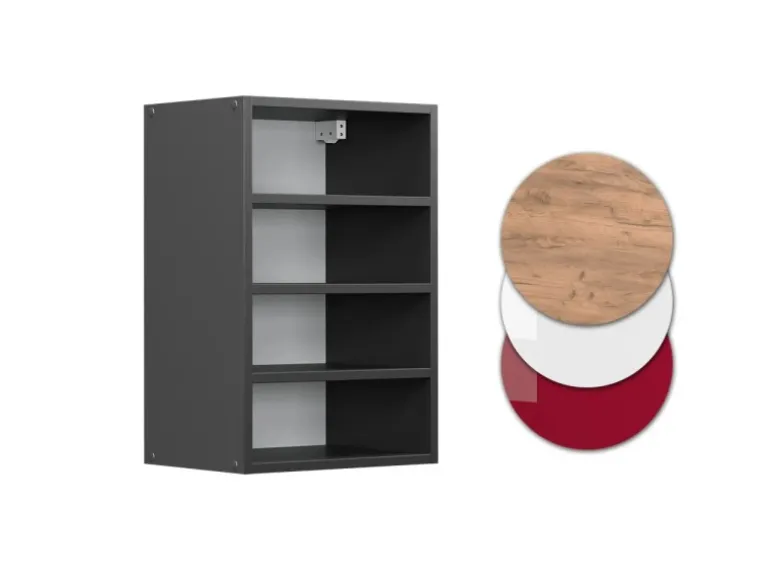 Vicco Hängeschrank R-Line Offener Küchenschrank Anthrazit/Anthrazit 40 cm