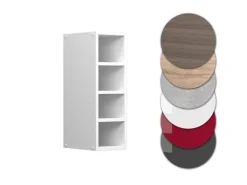 Vicco Hängeschrank R-Line Offener Küchenschrank Weiß/Weiß 20 cm