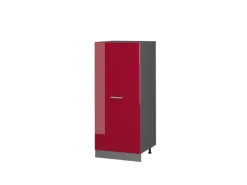 Vicco Hochschrank R-Line Küchenkommode Bordeaux Hochglanz/Anthrazit 60 cm