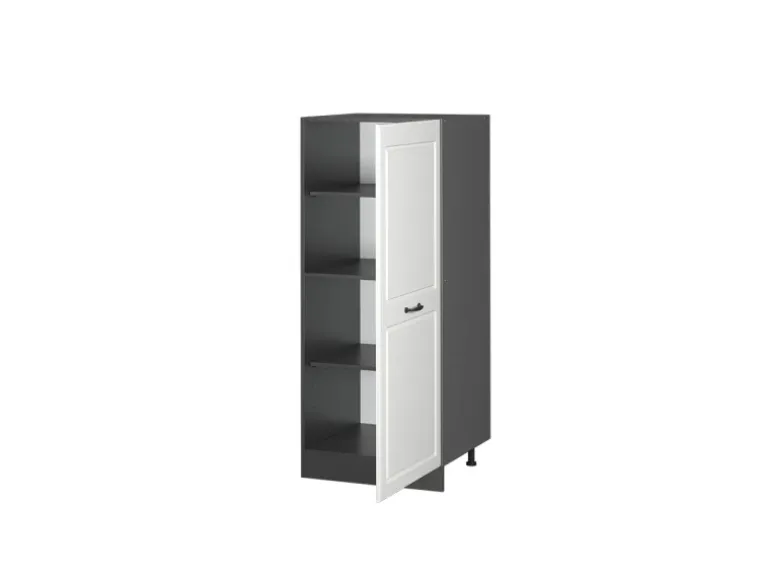 Vicco Hochschrank R-Line Küchenkommode Weiß Landhaus/Anthrazit 60 cm