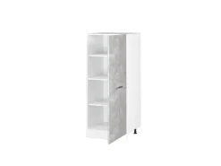 Vicco Hochschrank R-Line Küchenkommode Beton/Weiß 60 cm
