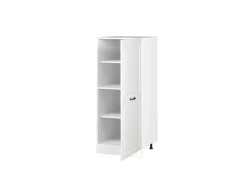 Vicco Hochschrank R-Line Küchenkommode Weiß Landhaus/Weiß 60 cm