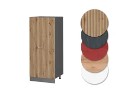 Vicco Hochschrank R-Line Küchenkommode Artisan-Eiche/Anthrazit 60 cm