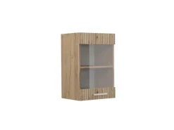 Vicco Küchenglasschrank R-Line Glashängeschrank Artisan-Eiche/Goldkraft Eiche 40 cm