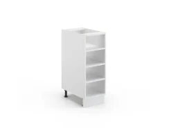 Vicco Küchenregal Fame-Line Offener Küchenschrank Weiß/Weiß 30 cm ohne Arbeitsplatte