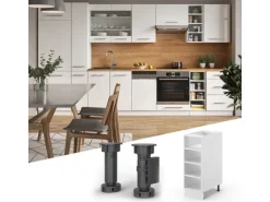 Vicco Küchenregal Fame-Line Offener Küchenschrank Weiß/Weiß 30 cm ohne Arbeitsplatte