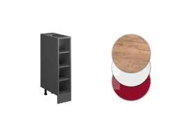 Vicco Küchenregal R-Line Anthrazit/Anthrazit 20 cm ohne Arbeitsplatte