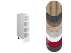 Vicco Küchenregal R-Line Offener Küchenschrank Weiß/Weiß 20 cm AP Eiche