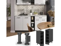 Vicco Küchenregal R-Line Offener Küchenschrank Anthrazit 25 cm ohne Arbeitsplatte