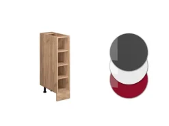 Vicco Küchenregal R-Line Offener Küchenschrank Goldkraft Eiche 20 cm ohne Arbeitsplatte