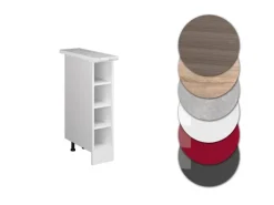 Vicco Küchenregal R-Line Offener Küchenschrank Weiß/Weiß 20 cm AP Marmor