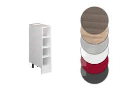 Vicco Küchenregal R-Line Offener Küchenschrank Weiß/Weiß 20 cm ohne Arbeitsplatte