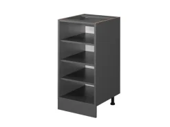 Vicco Küchenregal R-Line Offener Küchenschrank Anthrazit/Anthrazit AP Marmor