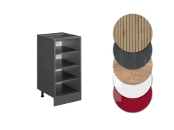 Vicco Küchenregal R-Line Offener Küchenschrank Anthrazit/Anthrazit AP Marmor