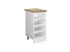 Vicco Küchenregal R-Line Offener Küchenschrank Weiß 40 cm AP Eiche