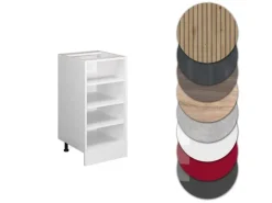 Vicco Küchenregal R-Line Offener Küchenschrank Weiß 40 cm AP Eiche