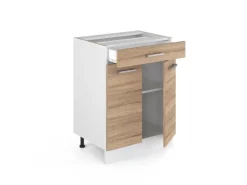 Vicco Küchenunterschrank R-Line Sonoma 60 cm mit Schublade ohne Arbeitsplatte