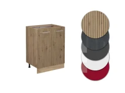 Vicco Küchenunterschrank R-Line Artisan-Eiche/Goldkraft Eiche 60 cm AP Eiche