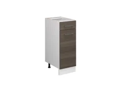 Vicco Küchenunterschrank R-Line Schubladenschrank für die Küche Grau/Weiß 30 cm ohne Arbeitsplatte