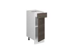 Vicco Küchenunterschrank R-Line Schubladenschrank für die Küche Grau/Weiß 30 cm ohne Arbeitsplatte