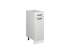 Vicco Küchenunterschrank R-Line Weiß Landhaus/Weiß 30 cm ohne Arbeitsplatte