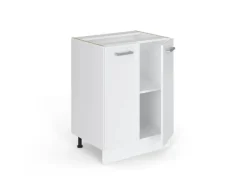 Vicco Küchenunterschrank R-Line Weiß Hochglanz/Weiß 60 cm ohne Arbeitsplatte