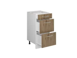 Vicco Küchenunterschrank R-Line Artisan-Eiche/Weiß 40 cm mit Schubladen ohne Arbeitsplatte