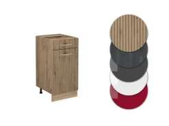 Vicco Küchenunterschrank R-Line Artisan-Eiche/Goldkraft Eiche 40 cm ohne Arbeitsplatte