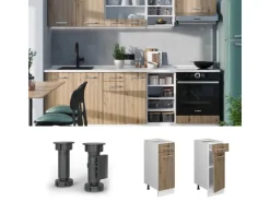 Vicco Küchenunterschrank R-Line Artisan-Eiche/Weiß 30 cm ohne Arbeitsplatte