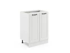 Vicco Küchenunterschrank R-Line Weiß Landhaus/Weiß 60 cm ohne Arbeitsplatte