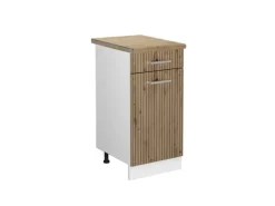 Vicco Küchenunterschrank R-Line Schubladenschrank für die Küche Artisan-Eiche/Weiß 40 cm AP Eiche