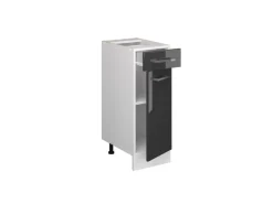 Vicco Küchenunterschrank R-Line Anthrazit Hochglanz/Weiß 30 cm ohne Arbeitsplatte