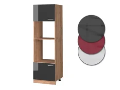 Vicco Mikrowellenschrank R-Line Anthrazit Hochglanz/Goldkraft Eiche 60 cm