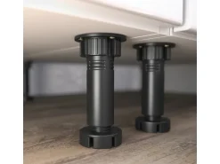 Vicco Optima Küchenzeile Weiß 270 cm ohne Arbeitsplatte mit LED-LeistenOptima ohne E-Geräte