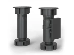 Vicco Rick Eckküche Anthrazit/Goldkraft Eiche 267 x 167 cm AP SchwarzRick ohne E-Geräte