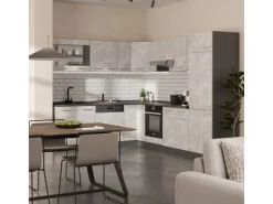 Vicco R-Line Eckküche Beton/Anthrazit 227 x 287 cm AP Anthrazit ohne E-Geräte