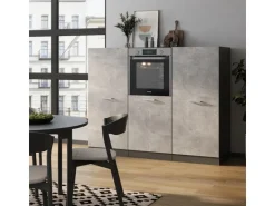 Vicco R-Line Küchenblock Beton/Anthrazit 180 cm ohne Arbeitsplatte ohne E-Geräte