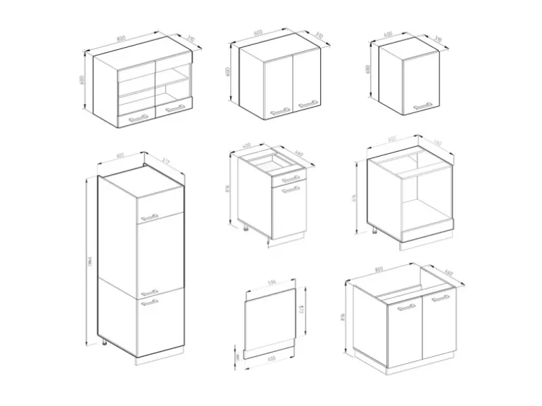 Vicco R-Line Küchenzeile Rot/Anthrazit 300 cm AP Marmor ohne E-Geräte