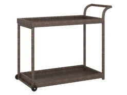 vidaXL Barwagen Braun 100x45x83 cm Poly Rattan
