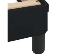 vidaXL Bett mit Matratze Schwarz 140x200 cm Stoff Modell 12007275