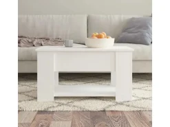 vidaXL Couchtisch Weiß 79x49x41 cm Holzwerkstoff 809710