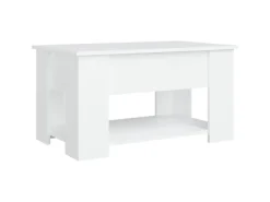 vidaXL Couchtisch Weiß 79x49x41 cm Holzwerkstoff 809710