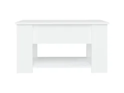 vidaXL Couchtisch Weiß 79x49x41 cm Holzwerkstoff 809710