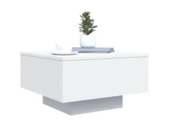 vidaXL Couchtisch Weiß 55x55x31 cm Holzwerkstoff 836567