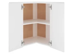 vidaXL Eckhängeschrank Weiß 57x57x60 cm Holzwerkstoff