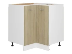 vidaXL Eckunterschrank Sonoma-Eiche 75,5x75,5x80,5 cm Holzwerkstoff
