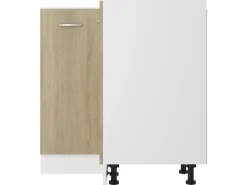 vidaXL Eckunterschrank Sonoma-Eiche 75,5x75,5x80,5 cm Holzwerkstoff